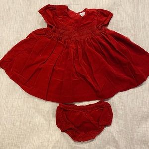 Baby Girls Ralph Lauren Corduroy Dress & Bloomer